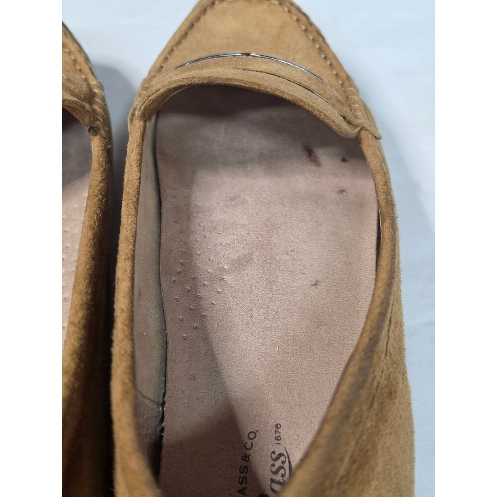 G.H. Bass & Co Brown Suede Loafers Women's Size 10 Slip On Comfort Driving Shoes - Picture 8 of 11